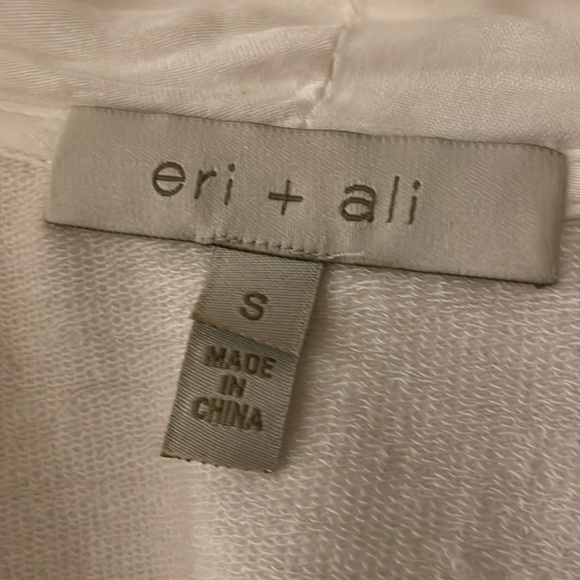 Anthropologie Eri + Ali tie front white blouse - Picture 6 of 6